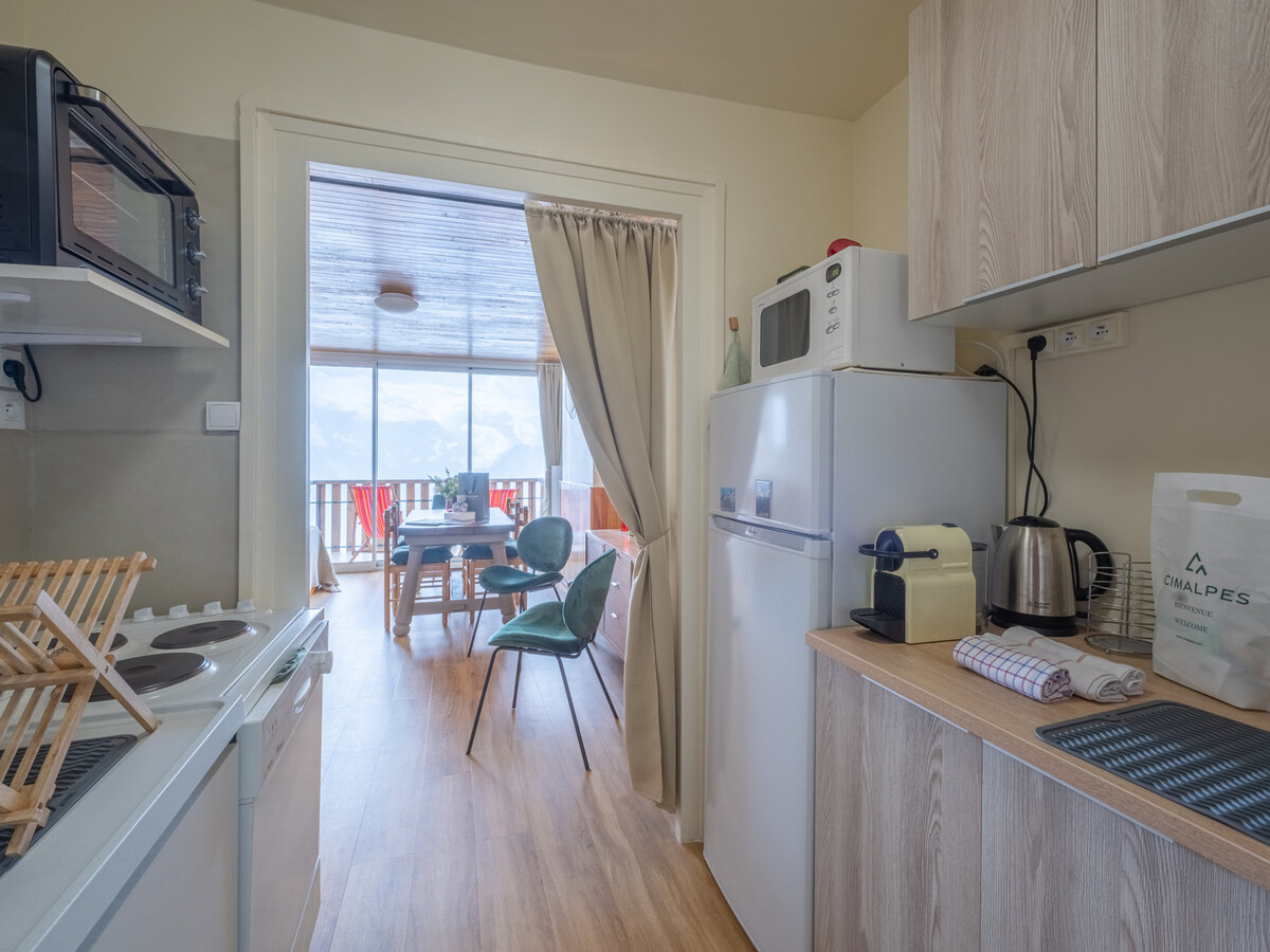 Appartement 4 pers. rénové, balcon sud à Huez - Photo 12