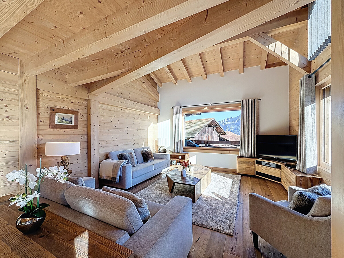Duplex neuf 130 m², terrasse vue Mont Blanc, Combloux - Photo 1
