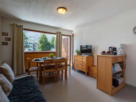 Duplex cosy 4 pers. à Saint-Lary-Soulan, vue montagne, casier à skis : photo 4