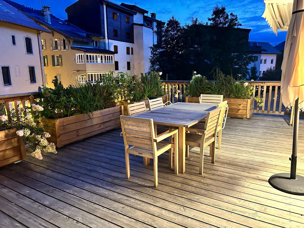 Appartement Megève 3 chambres, terrasse 40m², cheminée - Photo 9