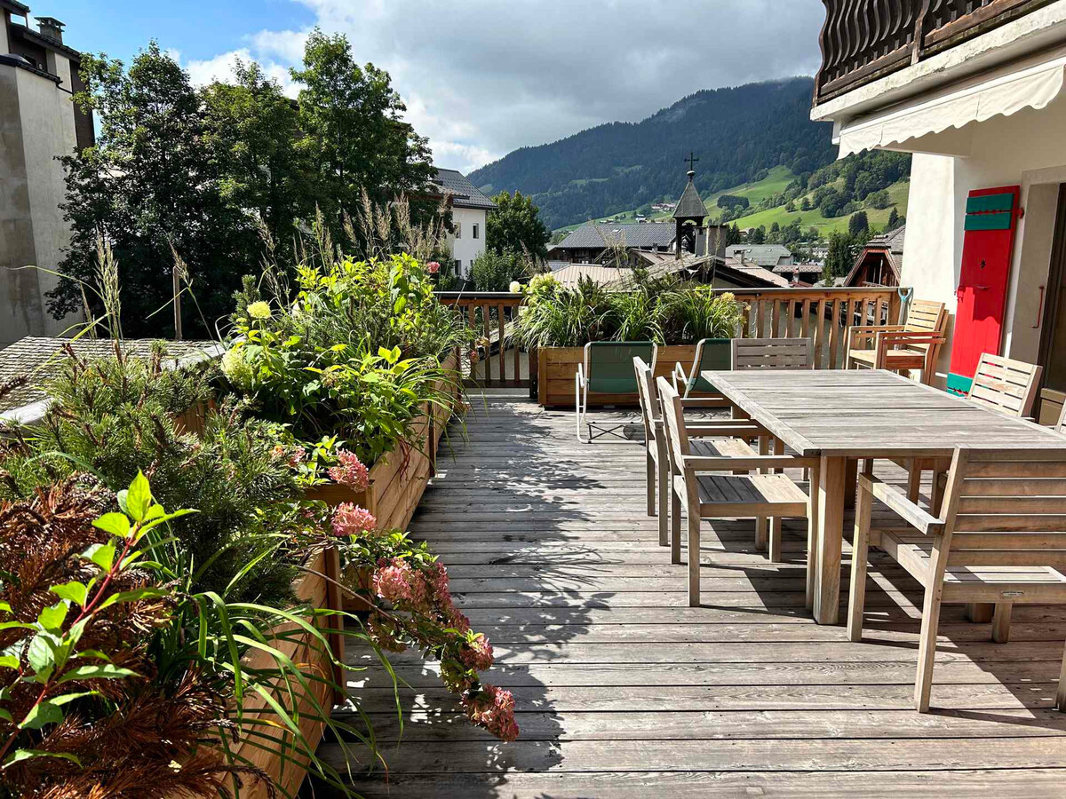 Appartement Megève 3 chambres, terrasse 40m², cheminée - Photo 10