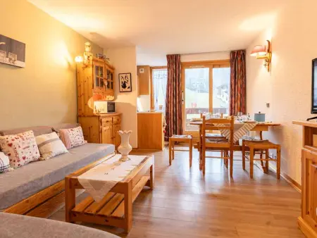 Location appartement à Valmorel, Appartement chaleureux 5 pers. à Valmorel - Avec balcon et acceptant chiens