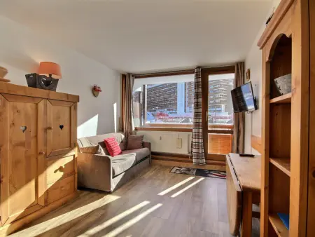Location appartement à La Plagne, Studio rénové 3 pers, plein sud avec balcon à La Plagne