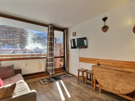 Studio rénové 3 pers plein sud, balcon pistes La Plagne : photo 4