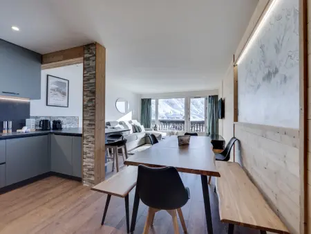 Appartement Bec Rouge, 8 personnes, balcon Tignes : photo 4