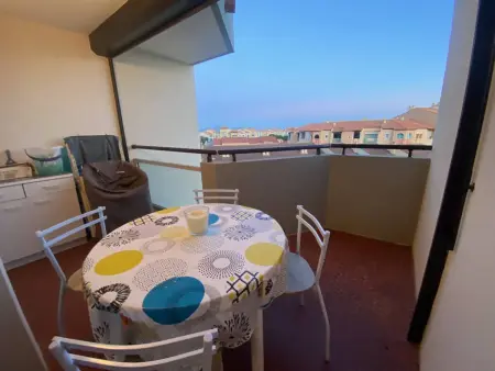 Appartement 4 pers. Le Barcarès, vue mer partielle et plage à 100 m : photo 7