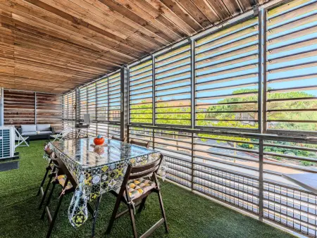 Appartement climatisé centre Biscarrosse, terrasse Sud : photo 5