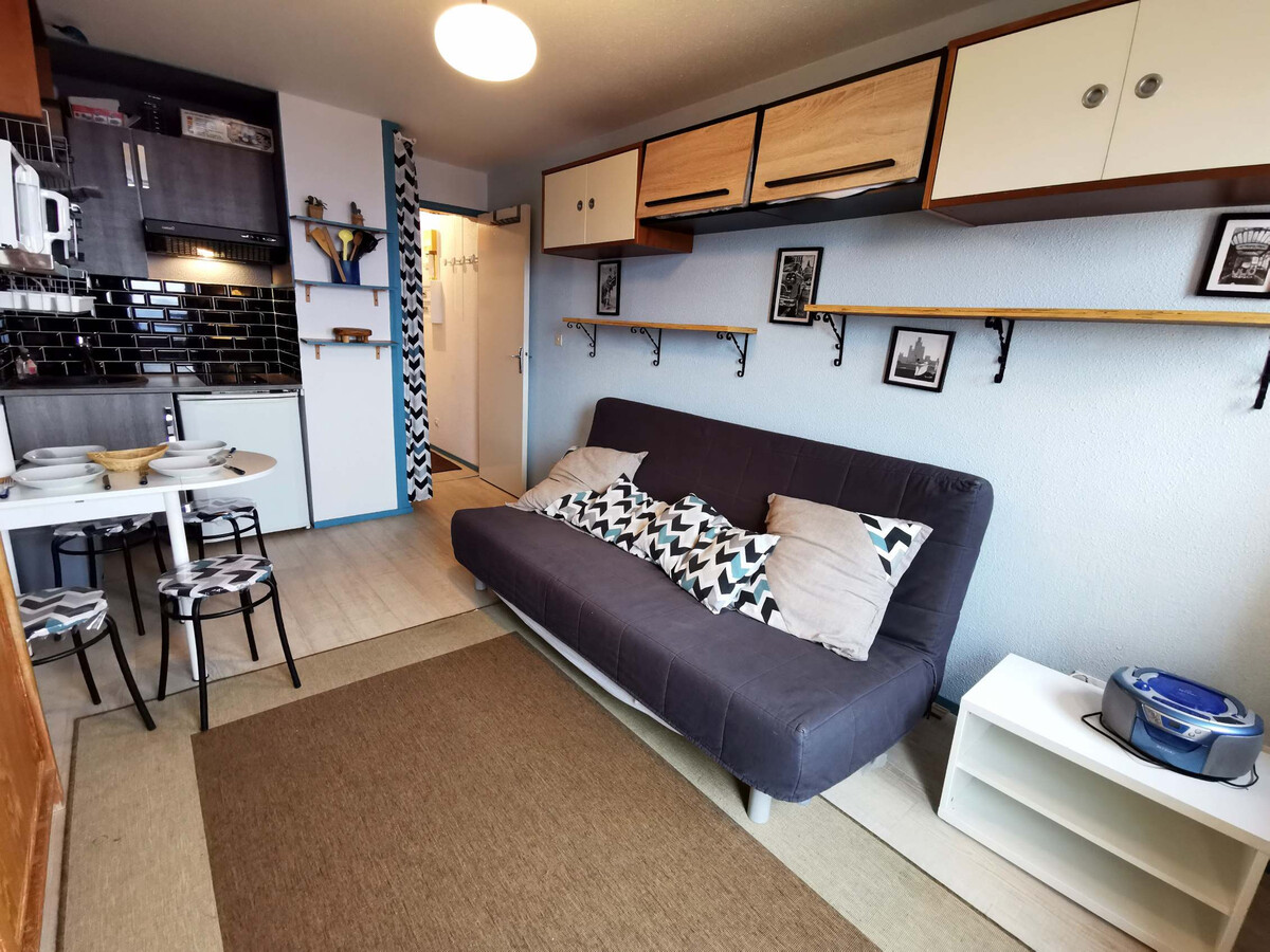 Studio rénové aux Adrets-Prapoutel, balcon vue vallée - Photo 1