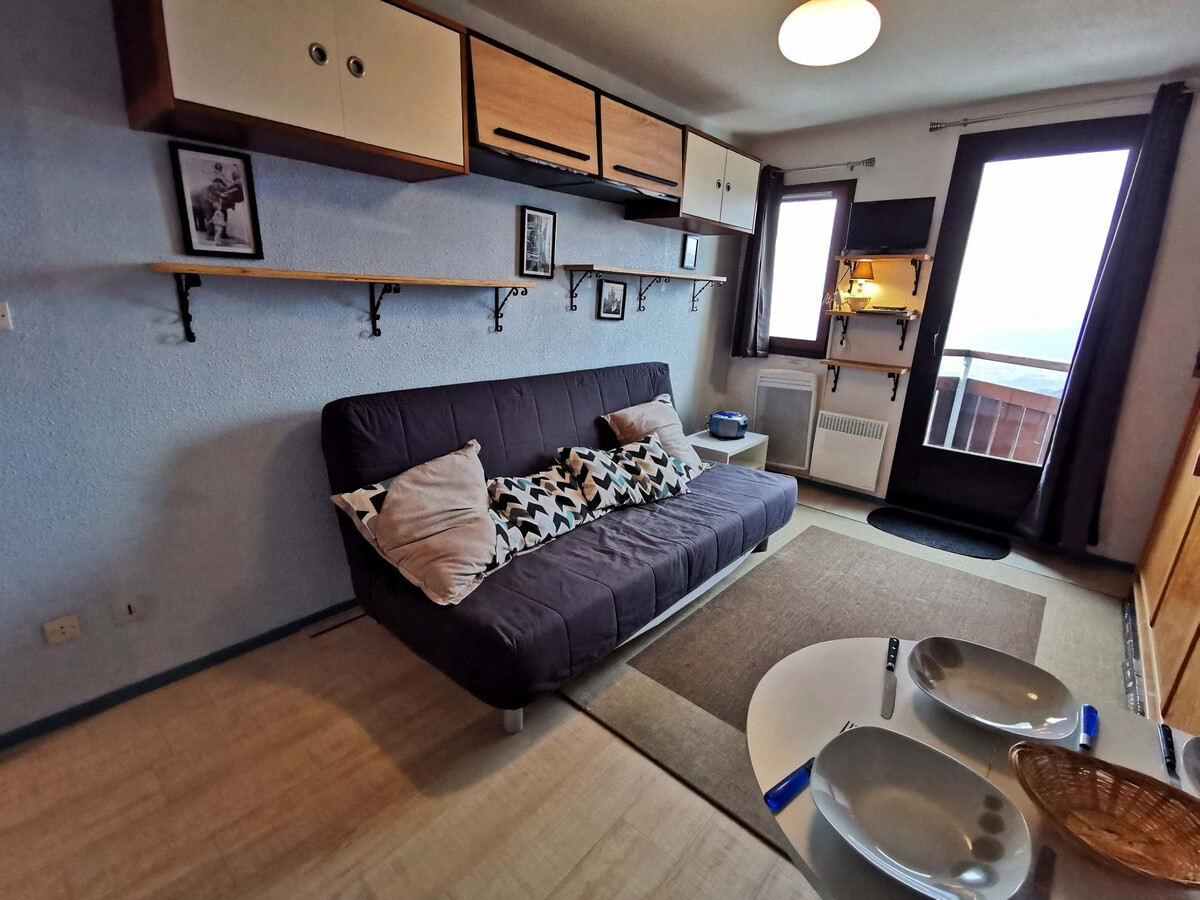 Studio rénové aux Adrets-Prapoutel, balcon vue vallée - Photo 3