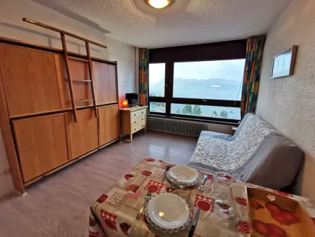 Location appartement à Les Adrets Prapoutel, Studio confortable au cœur des Adrets-Prapoutel, animaux admis