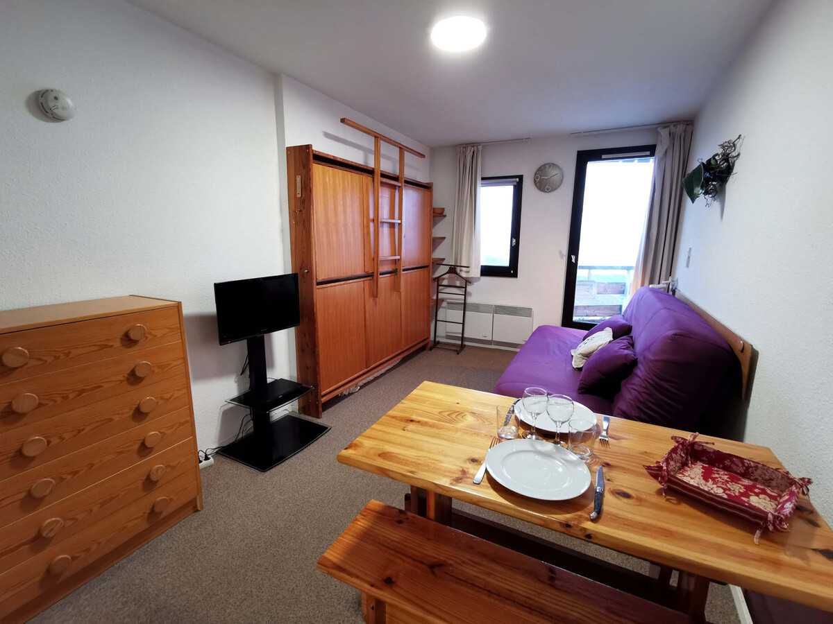 Studio à 80m des pistes, balcon, vue sur vallée - Photo 4