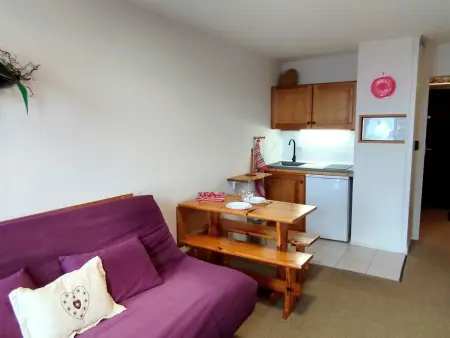 Location appartement à Les Adrets Prapoutel, Studio à 80m des pistes, balcon, vue sur vallée