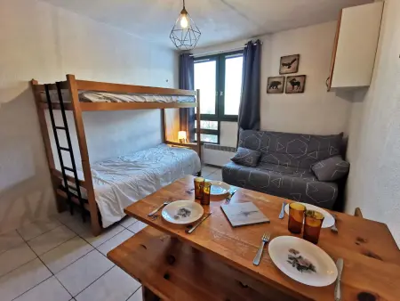 Location appartement à Les Adrets Prapoutel, Studio familial au coeur des 7 Laux pour 4 personnes
