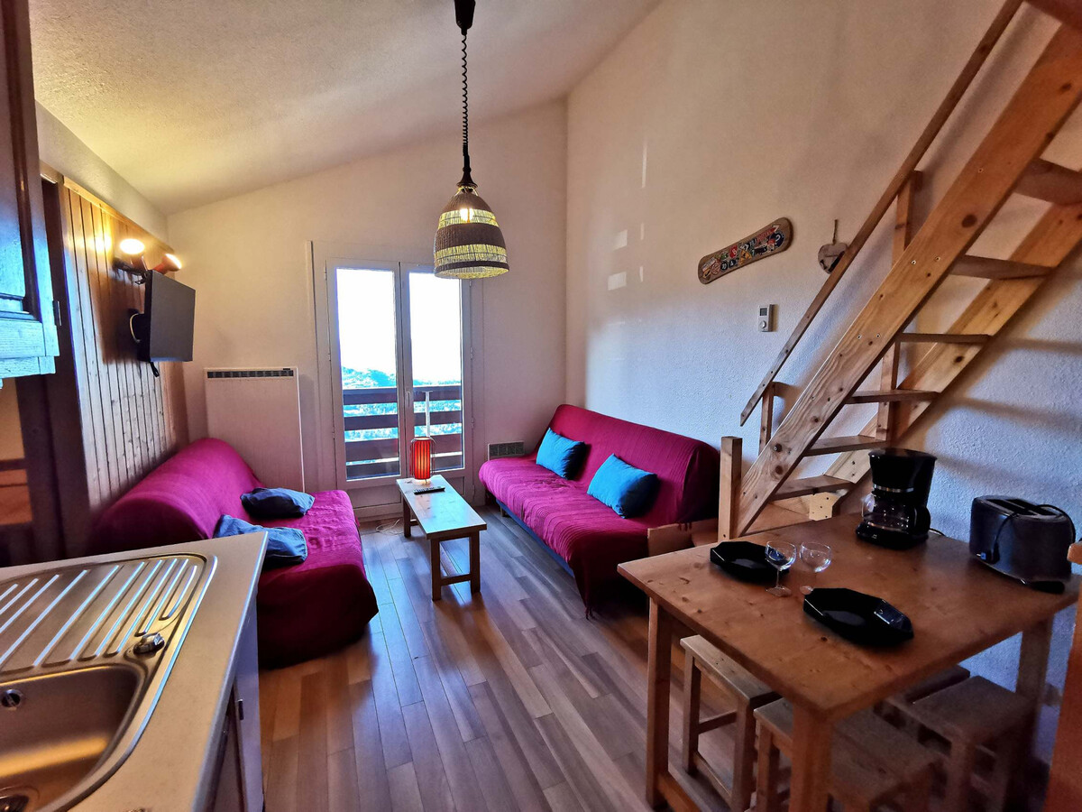 Appartement 6 pers aux Adrets-Prapoutel, balcon vue vallée - Photo 4