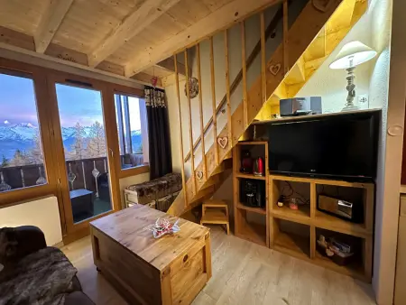 Location appartement à La Plagne Montchavin Les Coches, Duplex rénové 3P+cabine 6 pers, balcon, vue Mont Blanc