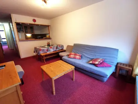 Location appartement à Les Adrets Prapoutel, Charmant 2P cabine face aux pistes, cœur de station, proche centre aquatique - Balcon, ascenseur