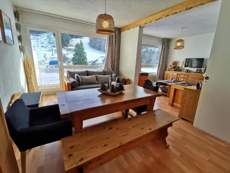 Location appartement à Les Adrets Prapoutel, Appartement cosy 7 couchages au pied des pistes - Centre Prapoutel