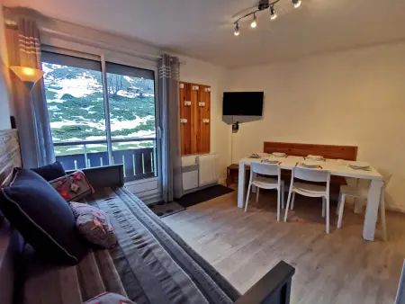 2 pièces cabine balcon piste, 6 pers. - Les Adrets : photo 2
