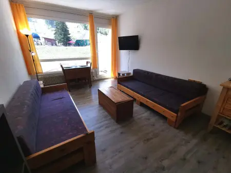 Studio aux pieds des pistes, balcon vue sud-est : photo 3