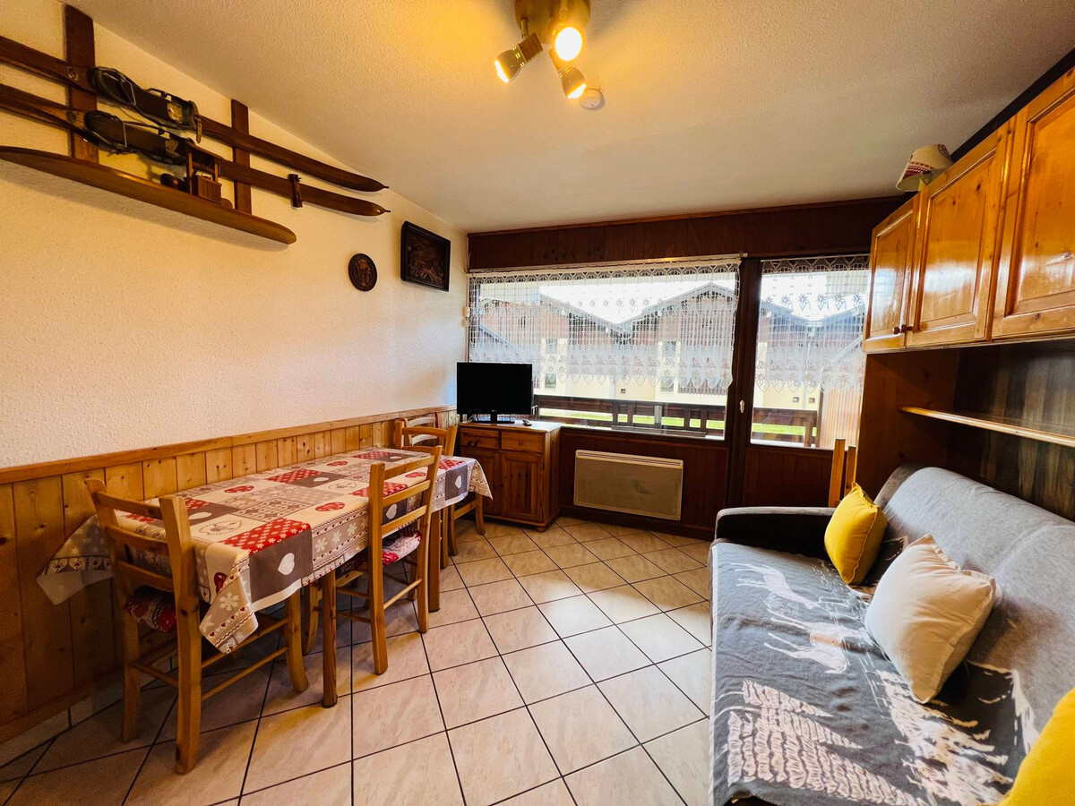 Studio cabine 4 pers aux Saisies, balcon sud - Photo 5