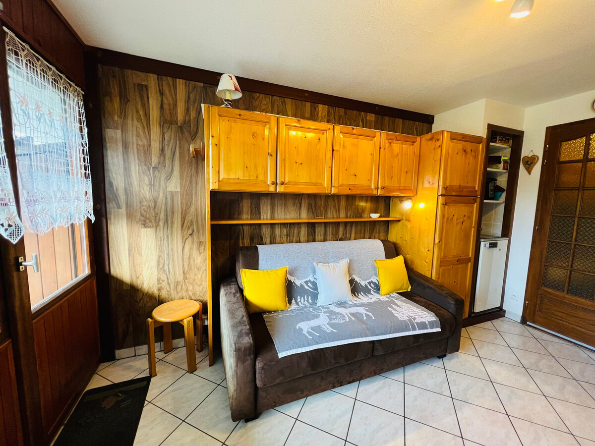 Studio cabine 4 pers aux Saisies, balcon sud - Photo 6