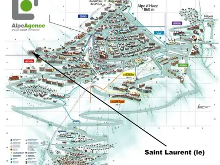 Appartement L'Alpe d'Huez, balcon sud, animaux admis, parking : photo 10