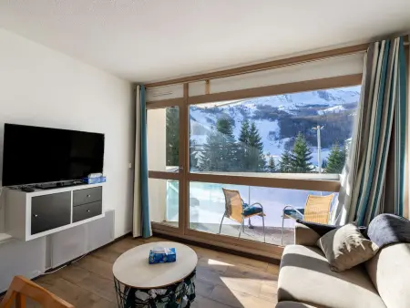 Studio cabine 6 pers. proche pistes avec balcon et casier à ski - Photo 6