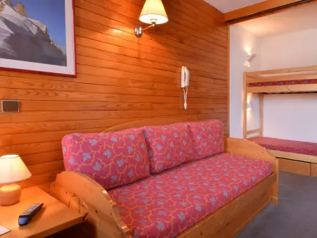 Studio ski aux pieds, 22 m² pour 4, Plagne Bellecôte : photo 4