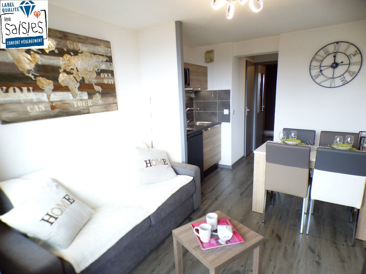 Studio cabine 4 pers. aux Saisies, balcon sud-est - Photo 1