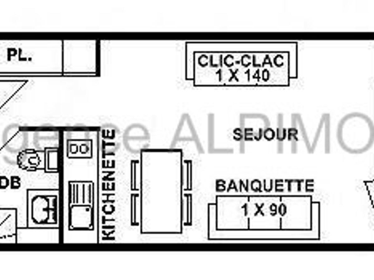 Studio Les Saisies avec terrasse, accès pistes à pied - Photo 3