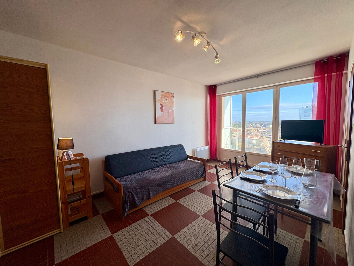Studio 7e étage, vue mer 180°, à 50m de la plage - Photo 12