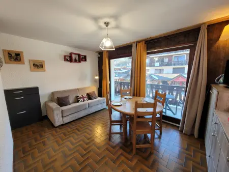 Location appartement à Les Gets, Appartement lumineux central, jusquà 4 pers, balcon