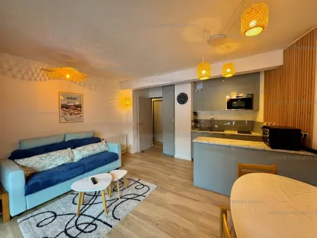 Location appartement à Les Angles, Appartement F2/cabine pieds des pistes avec balcon, parking privé et accès internet - Les Angles