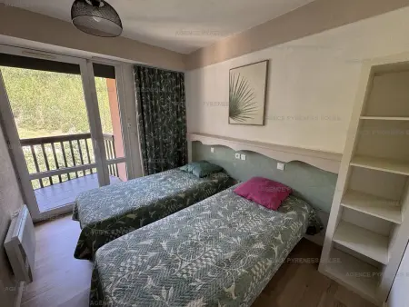 F2 cabine pieds des pistes aux Angles avec balcon : photo 7