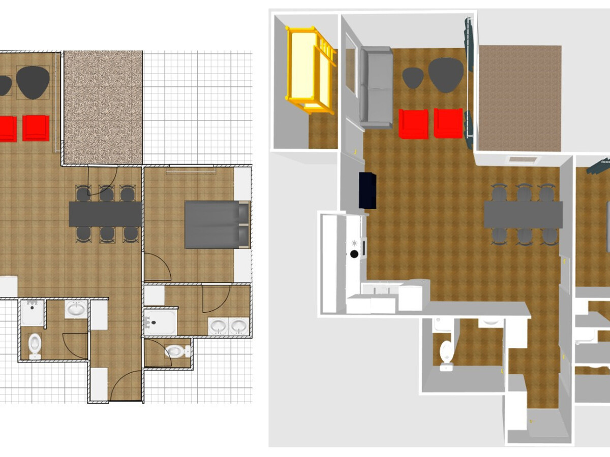 Appartement 6 pers. aux pieds des pistes à Val-d'Isère - Photo 11