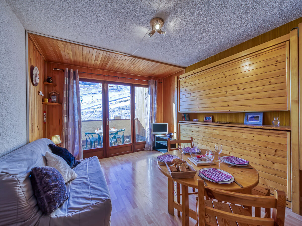 Studio Ariane avec balcon sud et vue pistes - Photo 1