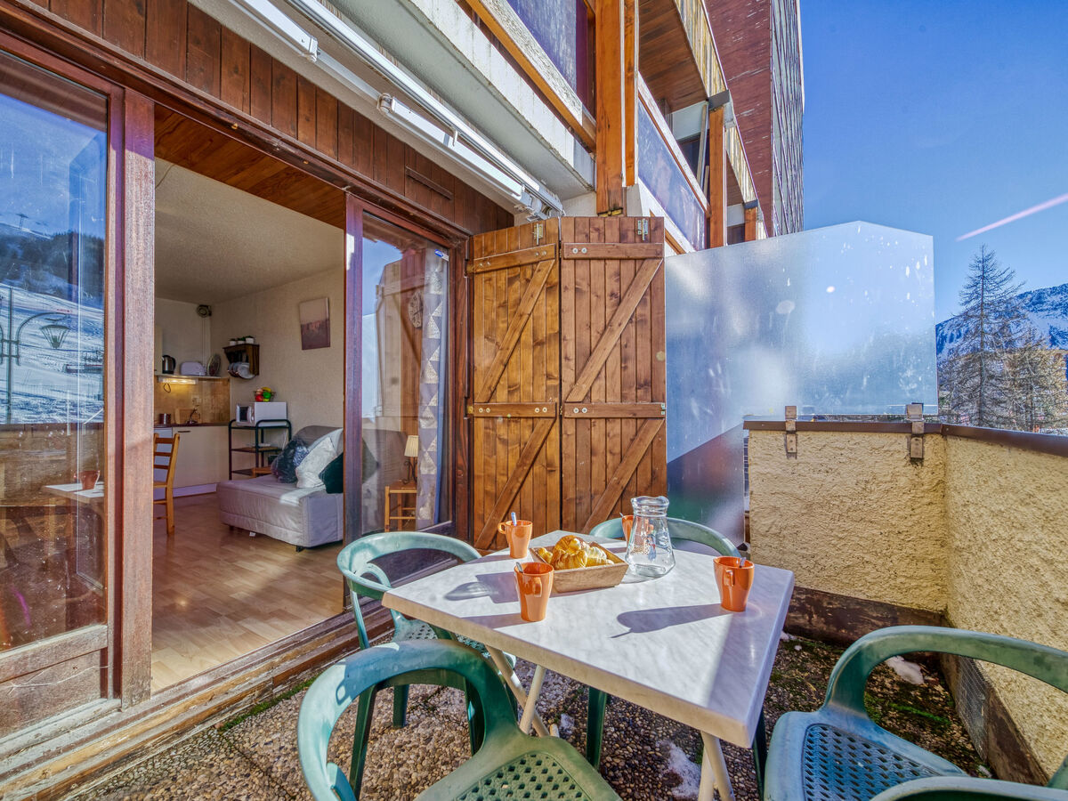Studio Ariane avec balcon sud et vue pistes - Photo 5
