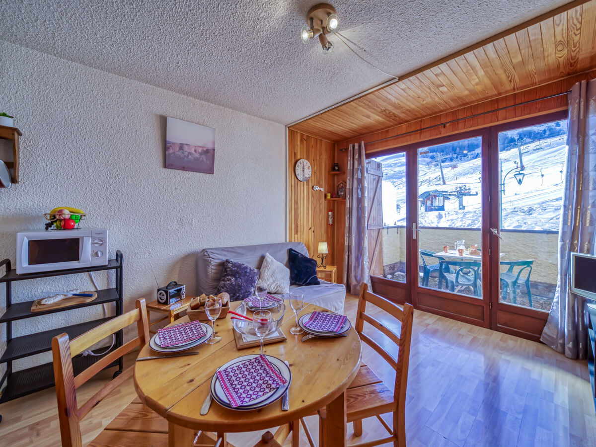 Studio Ariane avec balcon sud et vue pistes - Photo 9