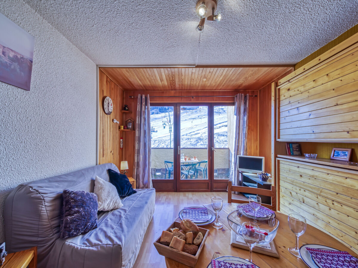 Studio Ariane avec balcon sud et vue pistes - Photo 11