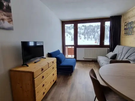 Studio ski-in/ski-out, balcon sud, La Plagne : photo 2