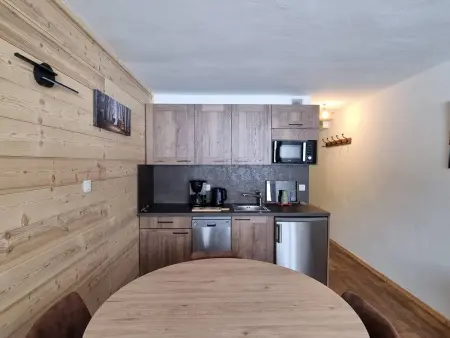 Studio ski-in/ski-out, balcon sud, La Plagne : photo 5