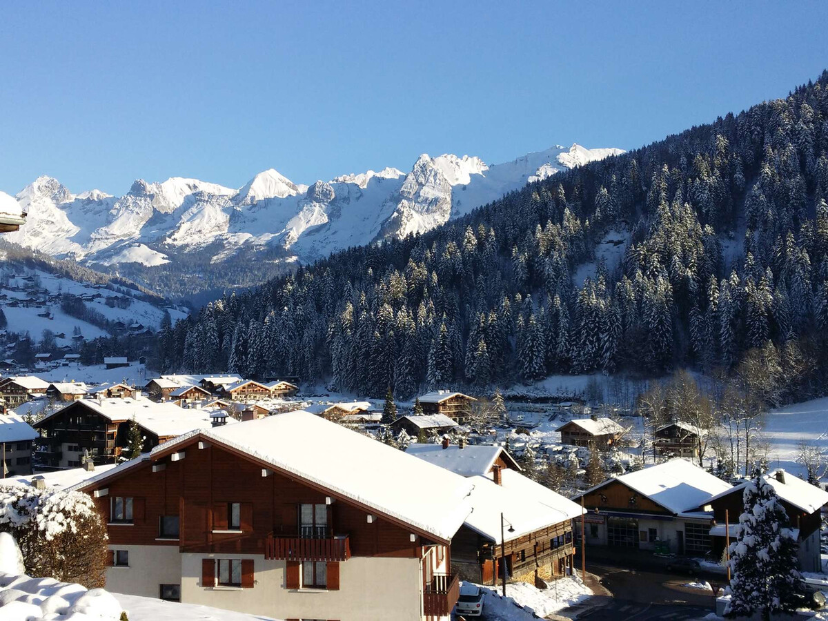 Studio 4 pers. au Grand-Bornand, vue Aravis et garage - Photo 1