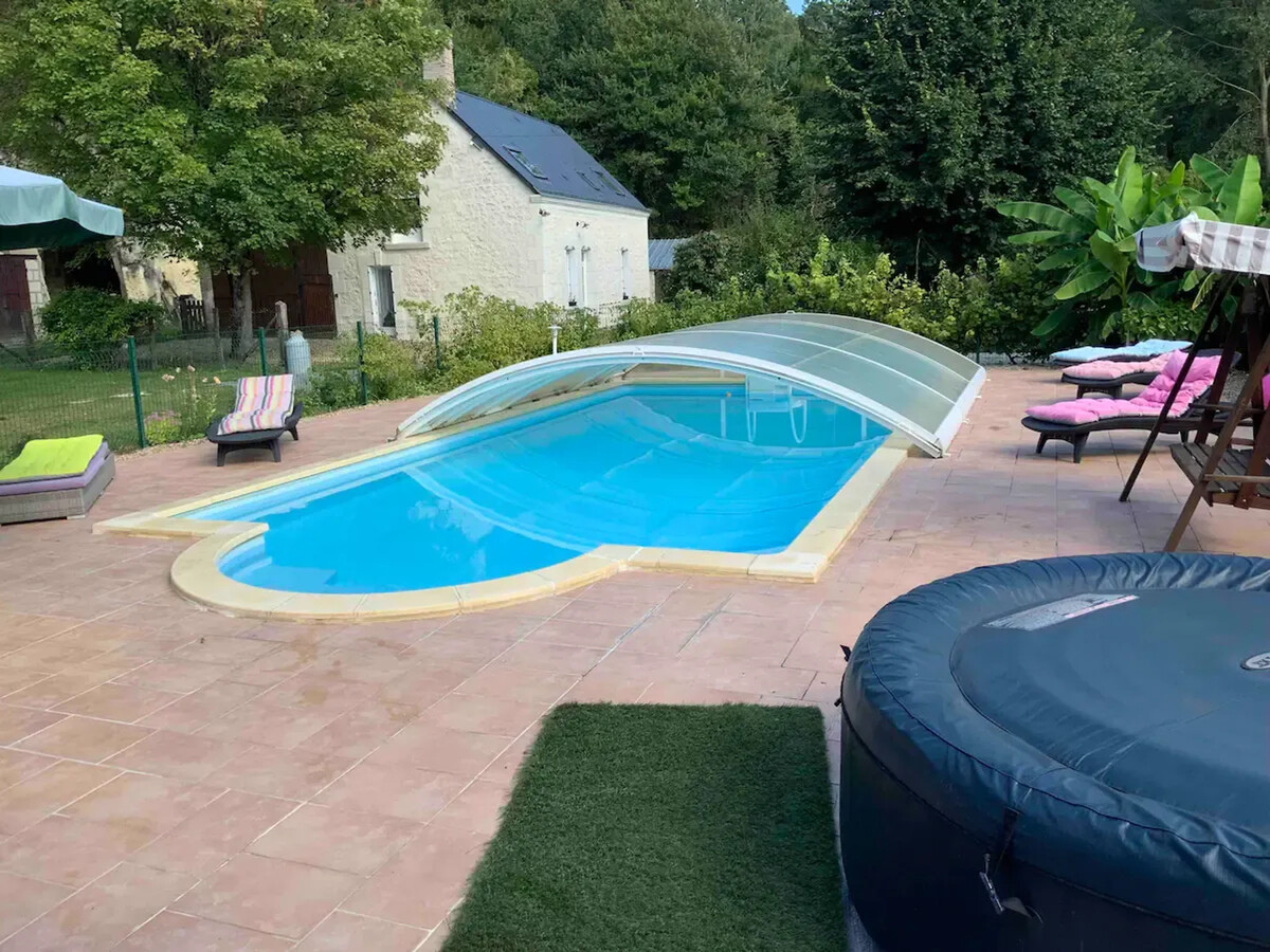 3 gîtes familiaux avec jacuzzi, piscine chauffée et terrain de jeux - Photo 32
