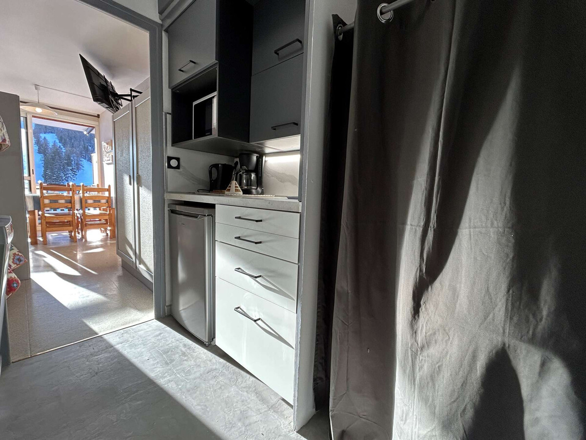 Studio 4 pers. à 50m du télésiège, vue neige - Photo 5