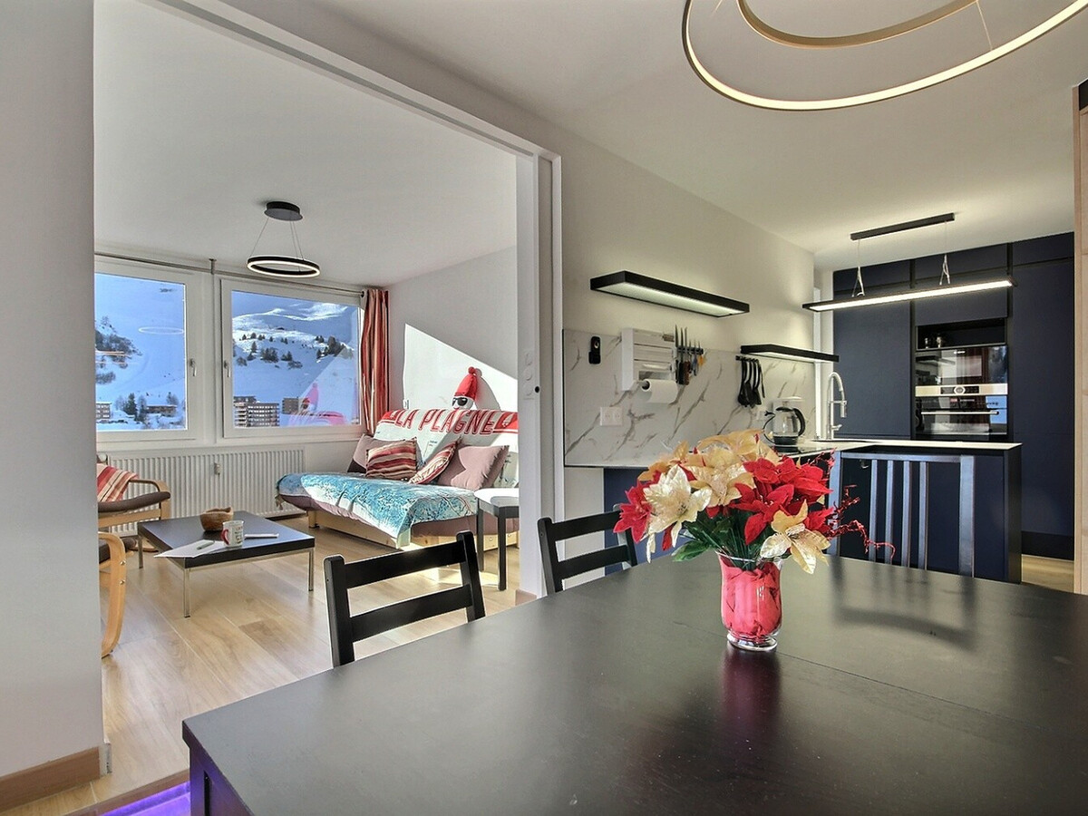 Appartement 4 pers. rénové, grand balcon vue pistes à La Plagne - Photo 10