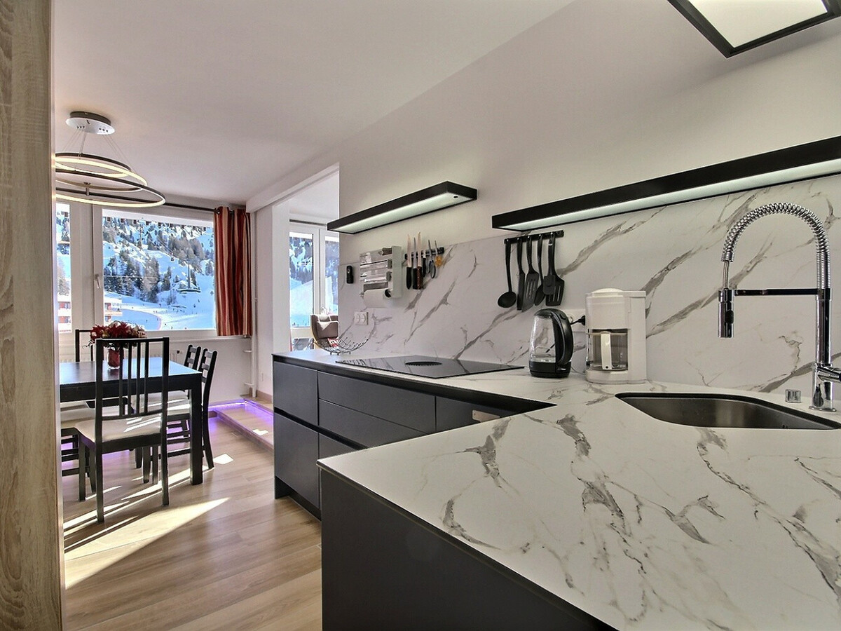 Appartement 4 pers. rénové, grand balcon vue pistes à La Plagne - Photo 11