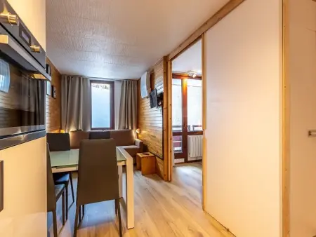 Studio rénové 4 pers, balcon, centre Plagne Bellecôte : photo 4