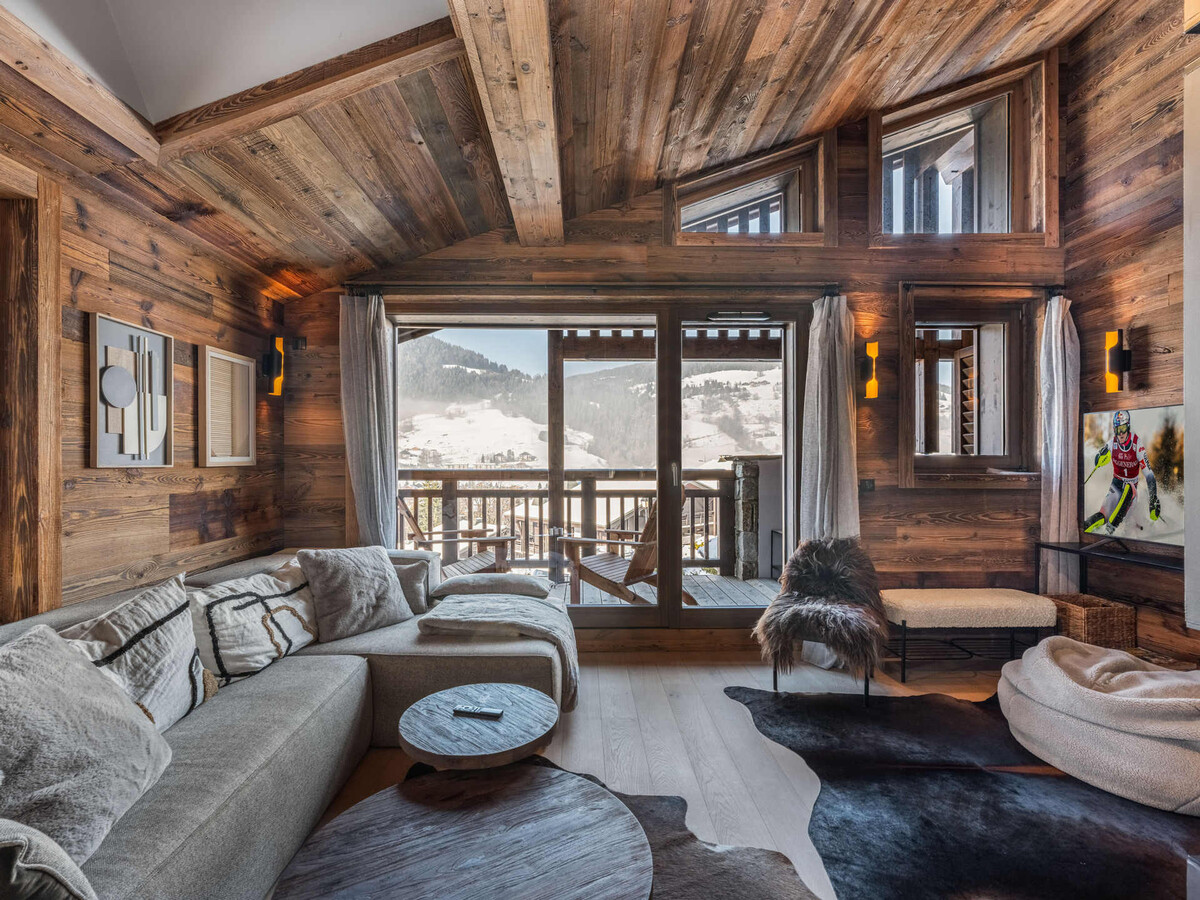 Appartement 9 pers., 3 chambres, piscine et spa à Megève - Photo 1