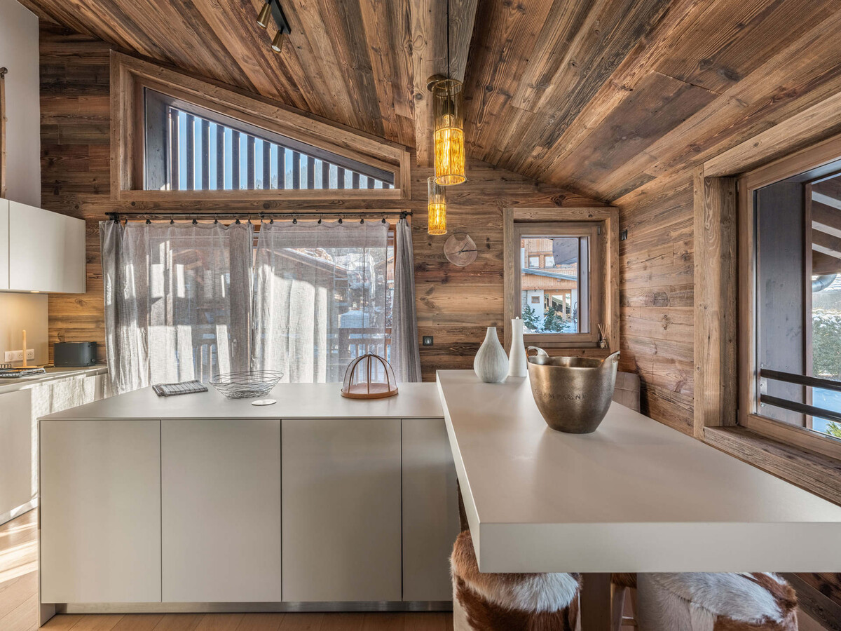 Appartement 9 pers., 3 chambres, piscine et spa à Megève - Photo 5