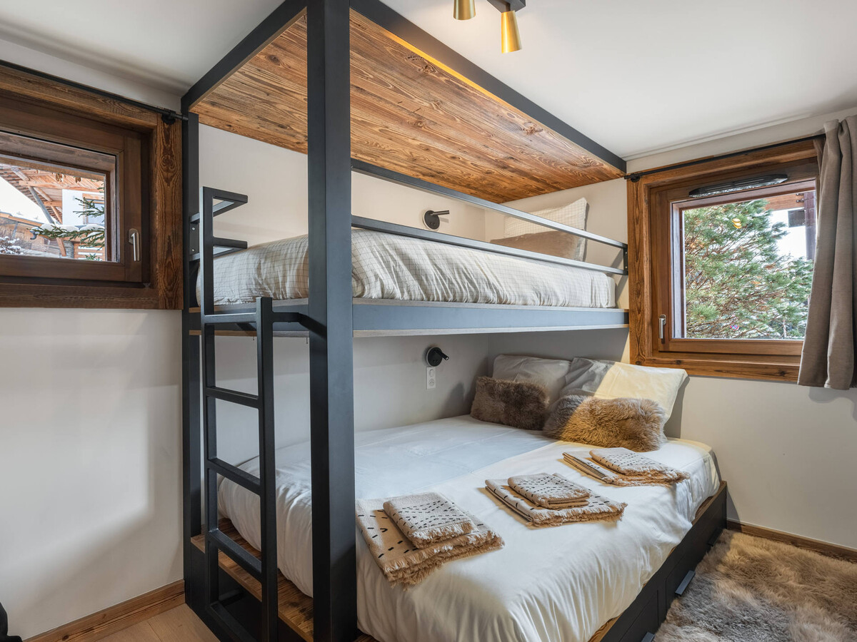 Appartement 9 pers., 3 chambres, piscine et spa à Megève - Photo 9